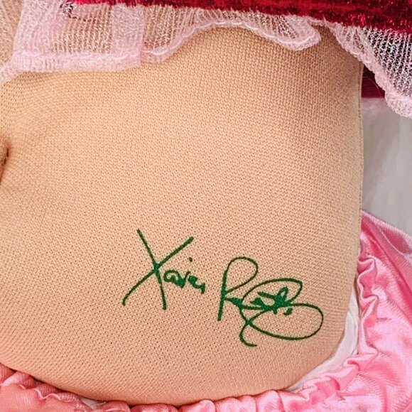 Cabbage Patch Doll Blonde Blue Eyes 2005 Play Along Velvet Dress 14 in - Picture 5 of 12